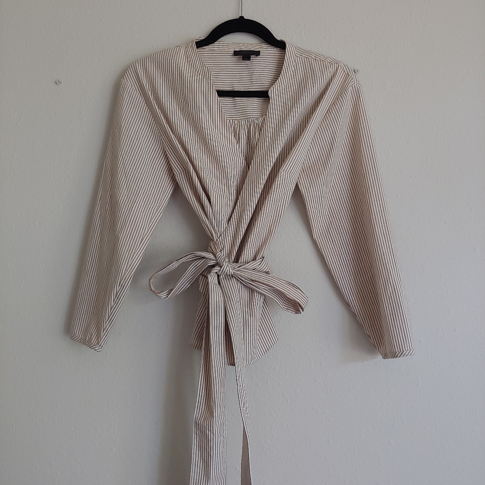 2/$20! J Crew Wrap Blouse - GUC